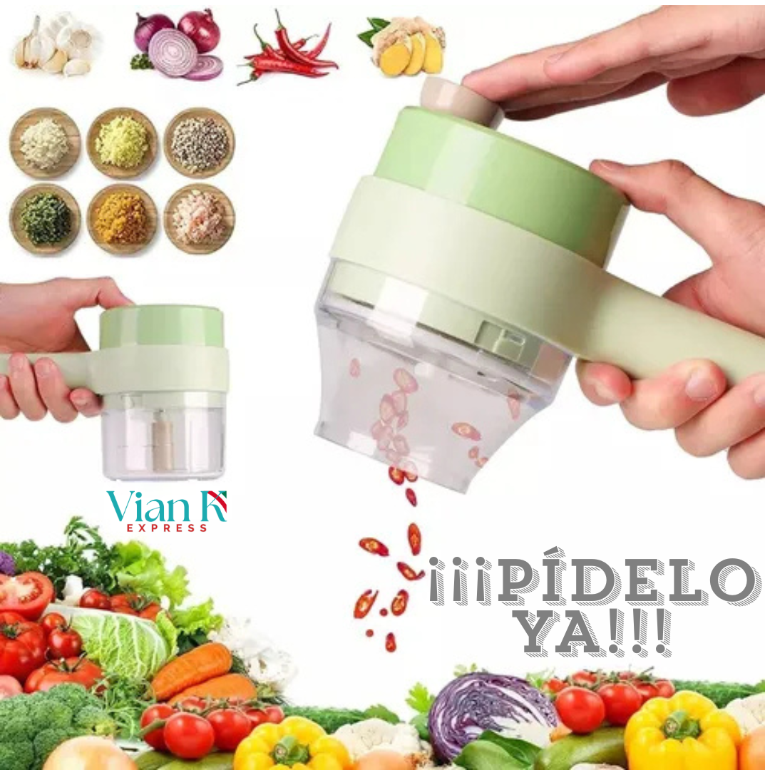 Picador Eléctrico con Cuchillas de Acero Inoxidable – Potencia y Precisión en tu Cocina