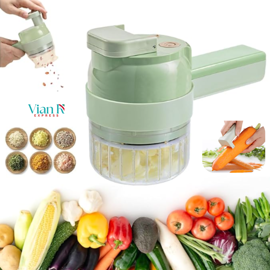 Picador Eléctrico con Cuchillas de Acero Inoxidable – Potencia y Precisión en tu Cocina
