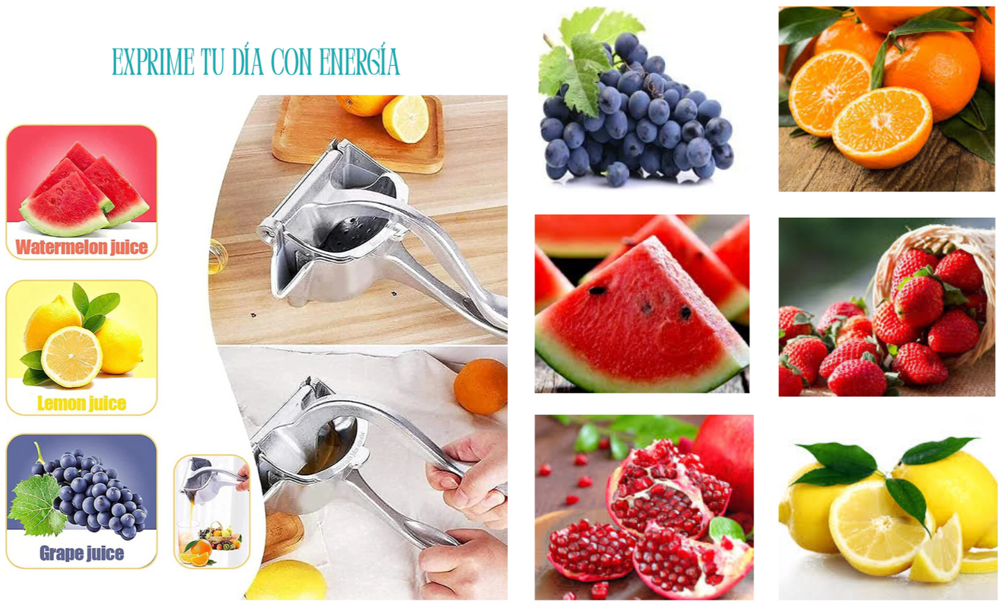 Exprimidor Inoxidable para Jugos Saludables y Frescos